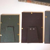 Set of four vintage photo frames | Set of four mismatched vintage frames | Vintage brass picture frames | Vintage brass frame set