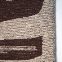 Vintage wall hanging | Large wall hanging | Scandinavian woven textile | Brown and beige wall hanging | Abstract wall tapestry