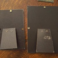 Set of two vintage silver plated photo frames | Silver plated photo frames 9x14 cm and 12x17 cm | Vintage picture frames | Matching frames