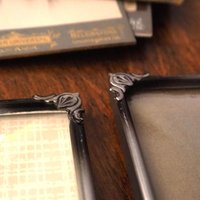 Set of two vintage silver plated photo frames | Silver plated photo frames 9x14 cm and 12x17 cm | Vintage picture frames | Matching frames