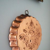 Set of two vintage copper baking molds | Vintage copper molds | Mismatched copper molds | Vintage baking molds | Vintage kitchen decor