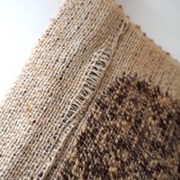 Vintage wall hanging | Long wall hanging | Scandinavian woven textile | Brown and beige wall hanging | Retro wall hanging