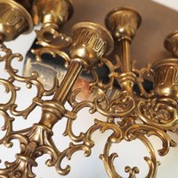 Vintage three arm candelabrums | Set of two matching candelabrums | Three arm candlestick holders | Vintage candelabra | Matching candelabra