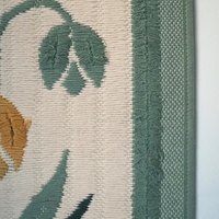 Vintage wall hanging | Floral wall tapestry | Scandinavian woven textile | Pastel wall tapestry | | Made in Finland