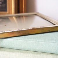 Vintage photo frame 18x24 cm | Vintage brass frame | Brass picture frame | Ornate photo frame | Vintage photo frame