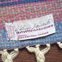 Vintage wall tapestry | Arktinen Horisontti by Elsa Montell-Saanio | Finnish Raanu | Lapland | Vintage wall hanging | Made in Finland