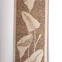 Vintage wall hanging | Long wall hanging | Scandinavian woven textile | Brown and beige wall hanging | Retro wall hanging