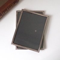 Set of two vintage silver plated photo frames | Silver plated photo frames | Vintage picture frames | Matching frames