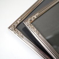 Set of two vintage silver plated photo frames | Silver plated photo frames | Vintage picture frames | Matching frames