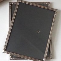Set of two vintage silver plated photo frames | Silver plated photo frames | Vintage picture frames | Matching frames