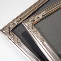 Set of two vintage silver plated photo frames | Silver plated photo frames | Vintage picture frames | Matching frames