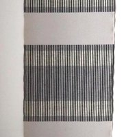 Vintage wall tapestry | Long wall hanging | Scandinavian woven textile | Geometrical wall tapestry | Black and white wall tapestry