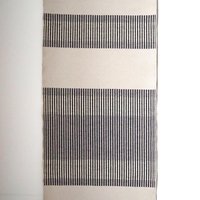 Vintage wall tapestry | Long wall hanging | Scandinavian woven textile | Geometrical wall tapestry | Black and white wall tapestry