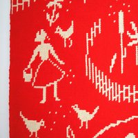 Vintage wall hanging | Handmade wall tapestry | Scandinavian wall hanging | Vintage wall tapestry | Reversible wall tapestry