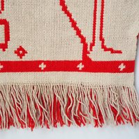 Vintage wall hanging | Handmade wall tapestry | Scandinavian wall hanging | Vintage wall tapestry | Reversible wall tapestry