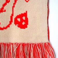 Vintage wall hanging | Handmade wall tapestry | Scandinavian wall hanging | Heart wall tapestry | Reversible wall tapestry