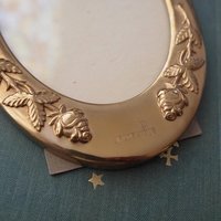 Vintage photo frame | Oval photo frame Finland | Floral picture frame | Vintage picture frame | Made in Finland