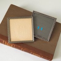 Set of two vintage photo frames | Vintage silver plated photo frames | Silver plated square frames | Silver plated picture frames