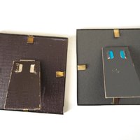 Set of two vintage photo frames | Vintage silver plated photo frames | Silver plated square frames | Silver plated picture frames