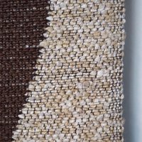 Vintage wall hanging | Lily of the Valley wall tapestry | Large wall hanging | Scandinavian woven textile | Brown wall hanging