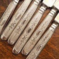 Set of six vintage fruit knives | Solingen fruit knives | Midcentury fruit knives | Vintage Solingen fruit knives | Made in Sweden