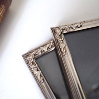 Set of two vintage silver plated photo frames | Silver plated photo frames | Vintage picture frames | Matching frames