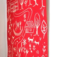 Vintage wall hanging | Handmade wall tapestry | Scandinavian wall hanging | Vintage wall tapestry | Reversible wall tapestry