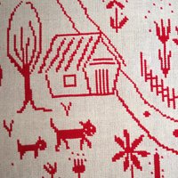 Vintage wall hanging | Handmade wall tapestry | Scandinavian wall hanging | Vintage wall tapestry | Reversible wall tapestry