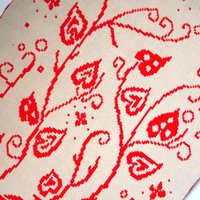 Vintage wall hanging | Handmade wall tapestry | Scandinavian wall hanging | Heart wall tapestry | Reversible wall tapestry