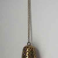 Vintage tealight candle holder | Vintage hanging lantern | Vintage heart votive candleholder | Hanging brass tealight holder