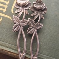 Vintage alpacca silver cake servers | Set of two vintage cake servers | Alpacca silver cake servers | Vintage serveware