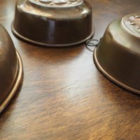 Set of three vintage copper baking molds | Vintage copper molds | Mismatched copper molds | Vintage baking molds | Vintage kitchen decor