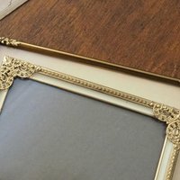 Set of two vintage photo frames | Vintage photo frames | Vintage brass picture frames | Mismatched photo frames