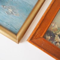 Vintage wall art set | Framed vintage prints for a nursery or a little girl's room | Vintage prints | Framed vintage prints