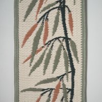 Vintage wall hanging | Long wall hanging | Nature wall hanging | Scandinavian woven textile | Made in Finland