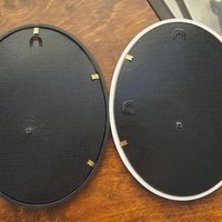 Set of two vintage picture frames | Oval photo frames | Vintage gold tone frames | Vintage photo frames