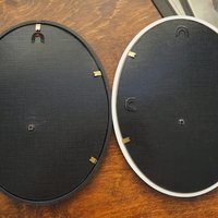 Set of two vintage picture frames | Oval photo frames | Vintage gold tone frames | Vintage photo frames