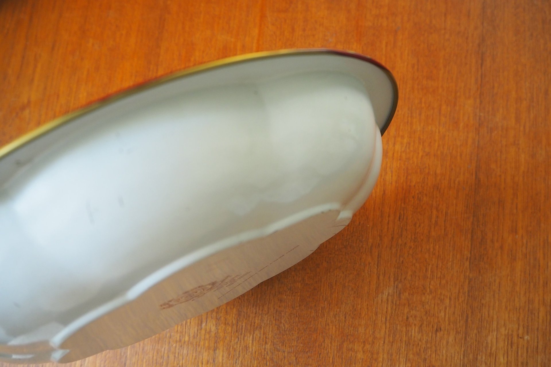 Vintage Daher Decorated Ware bowl | Vintage floral tin bowl | Vintage scalloped tin bowl