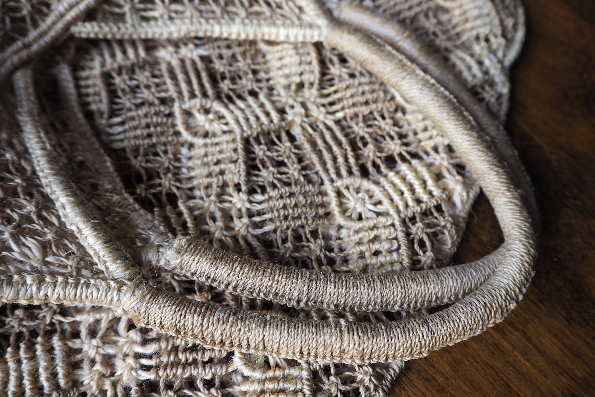 Vintage macrame bag | Macrame market bag | Macrame woven handbag | Boho macrame bag | Vintage market bag