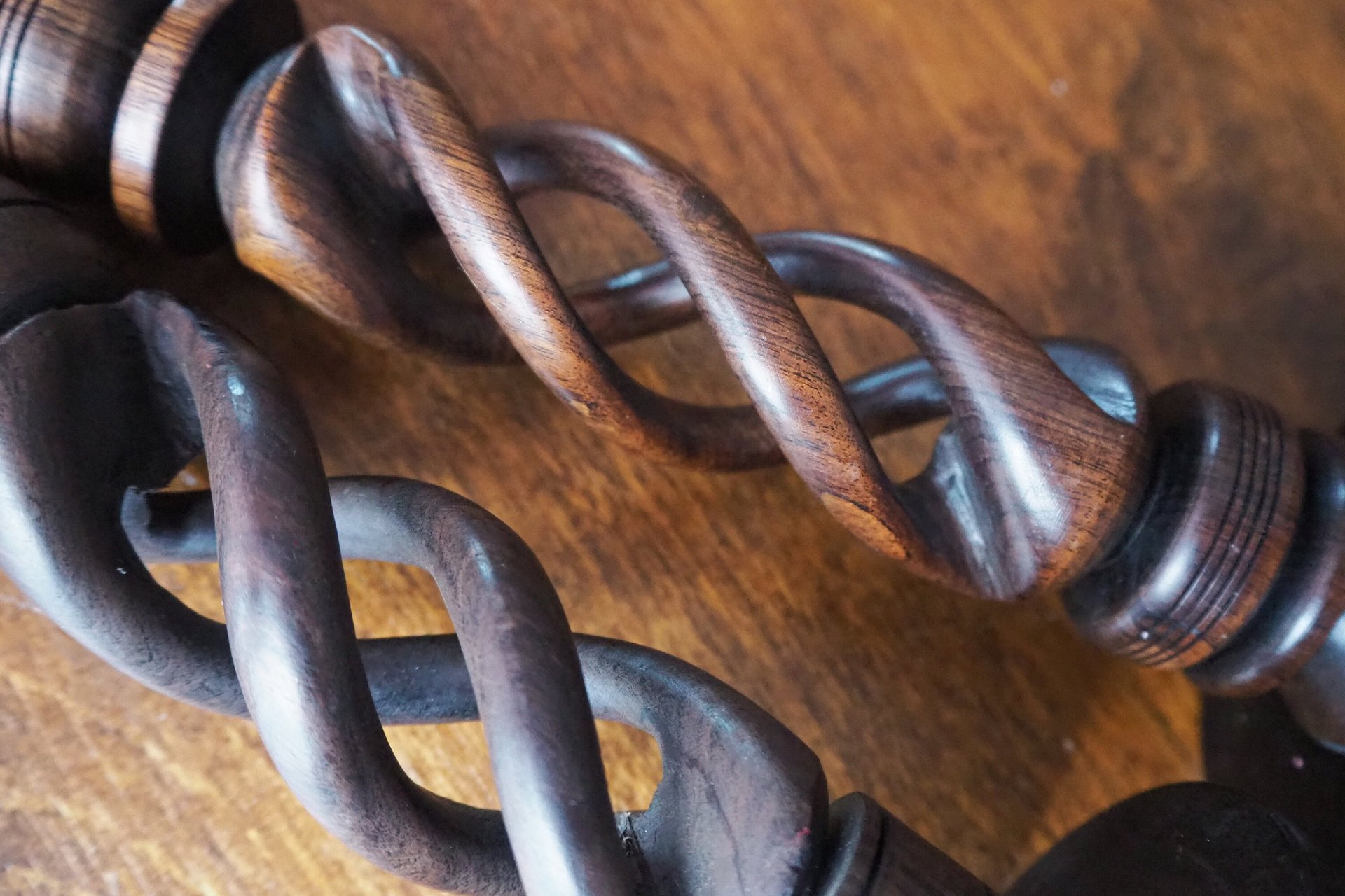 Pair of vintage candlestick holders | Wooden candlestick holders | Vintage wood candlestick holders | Candlestick holder pair