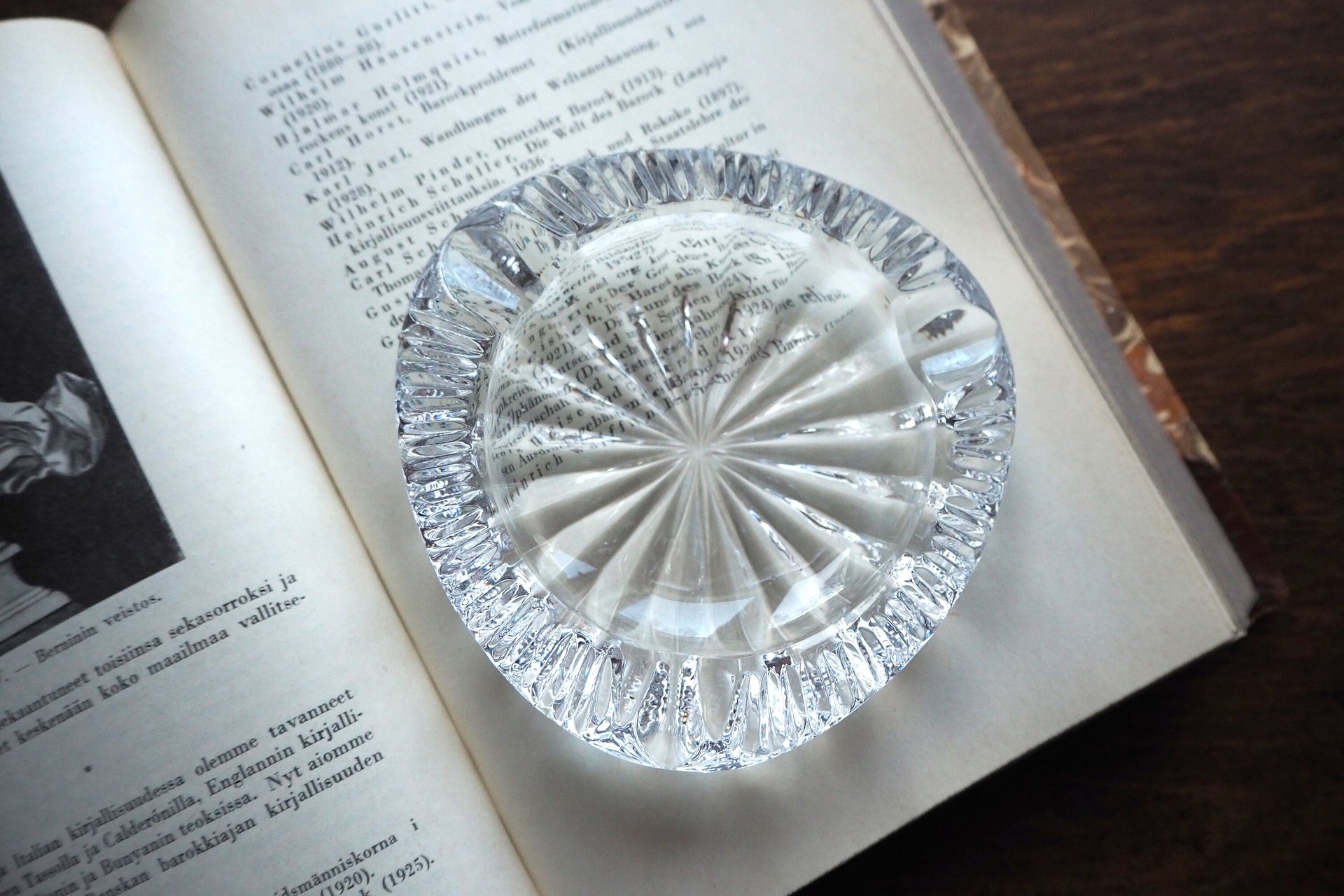 Vintage glass ashtray | Vintage ashtray | Glass ashtray | Small vintage ashtray