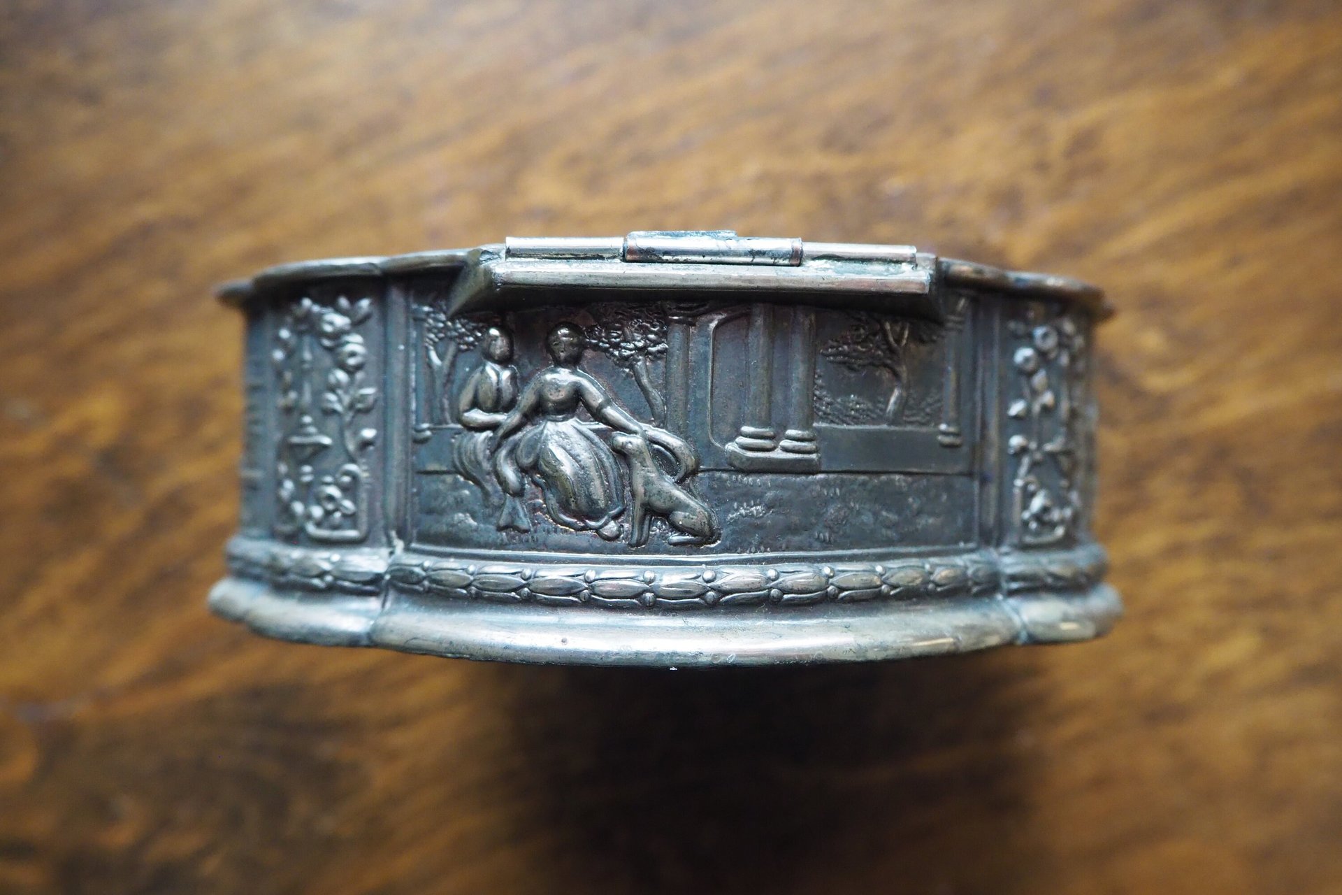 Vintage silver plated jewelry box | Made in Japan | Vintage silver plated trinket box | Vintage Japanese trinket box