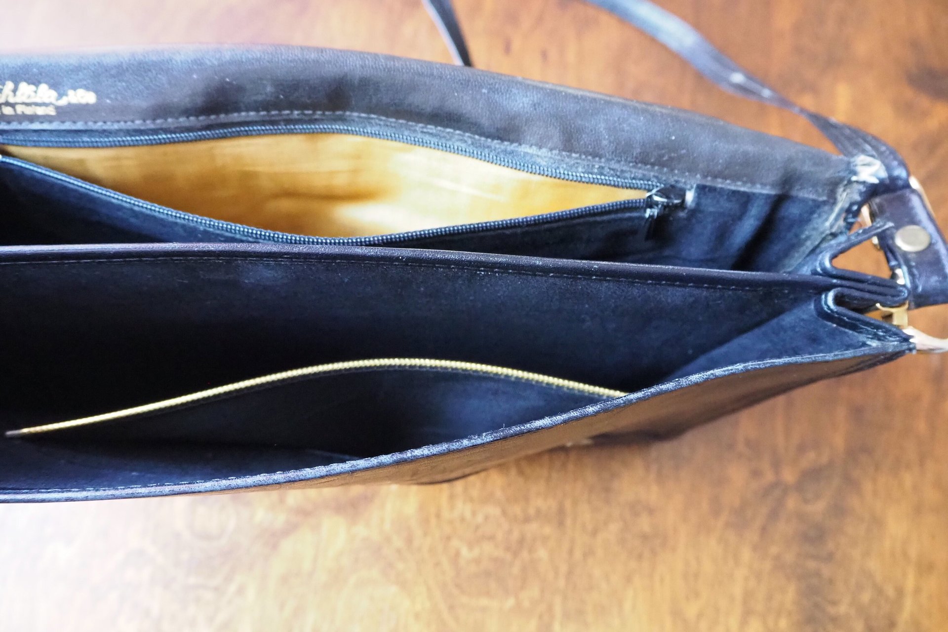 Vintage leather envelope bag | Vintage leather bag | Black envelope bag | Vintage leather crossbody bag