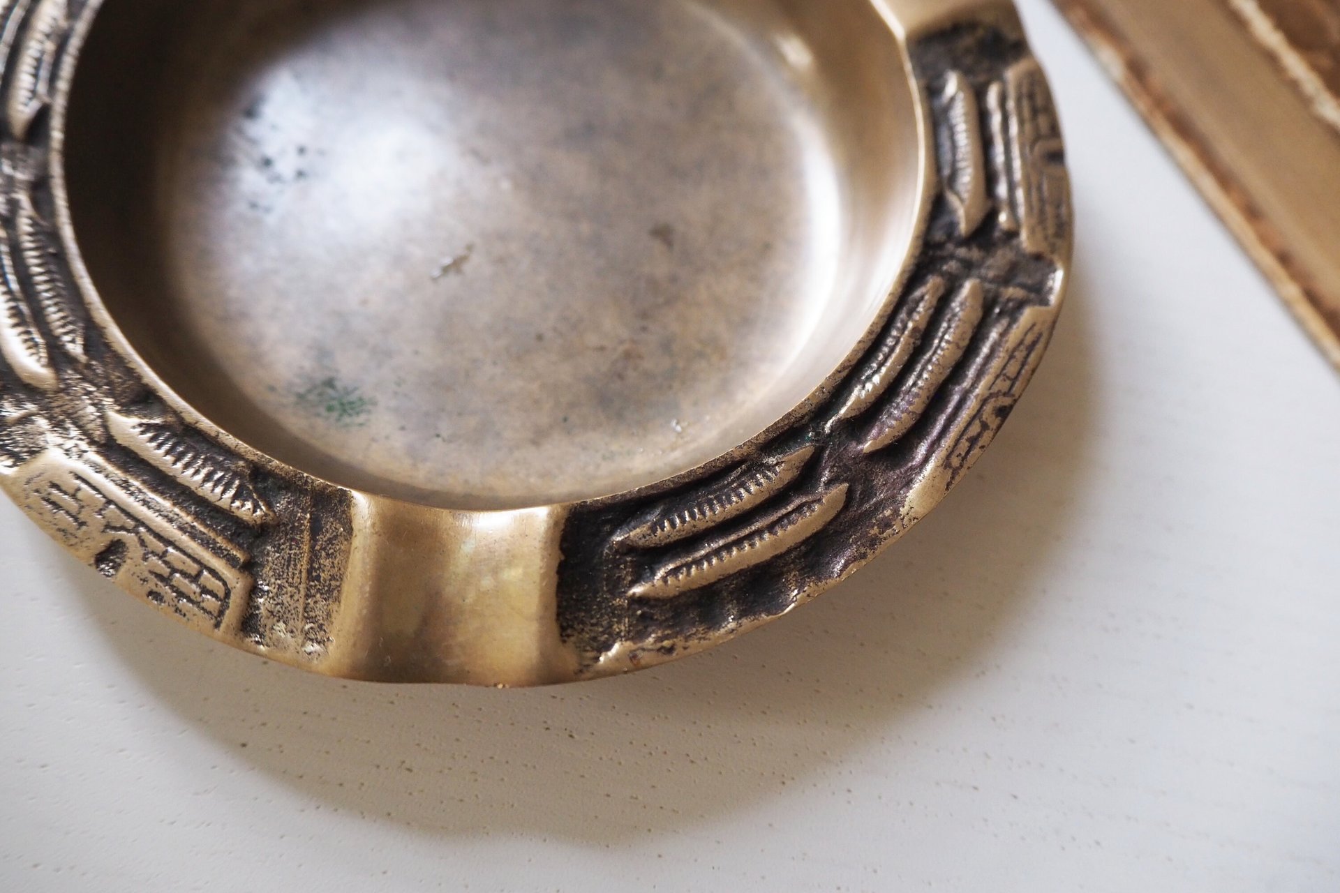 Vintage brass ashtray | Vintage ashtray | Brass ashtray