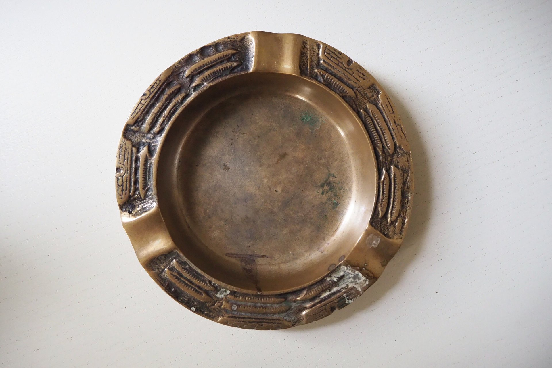 Vintage brass ashtray | Vintage ashtray | Brass ashtray