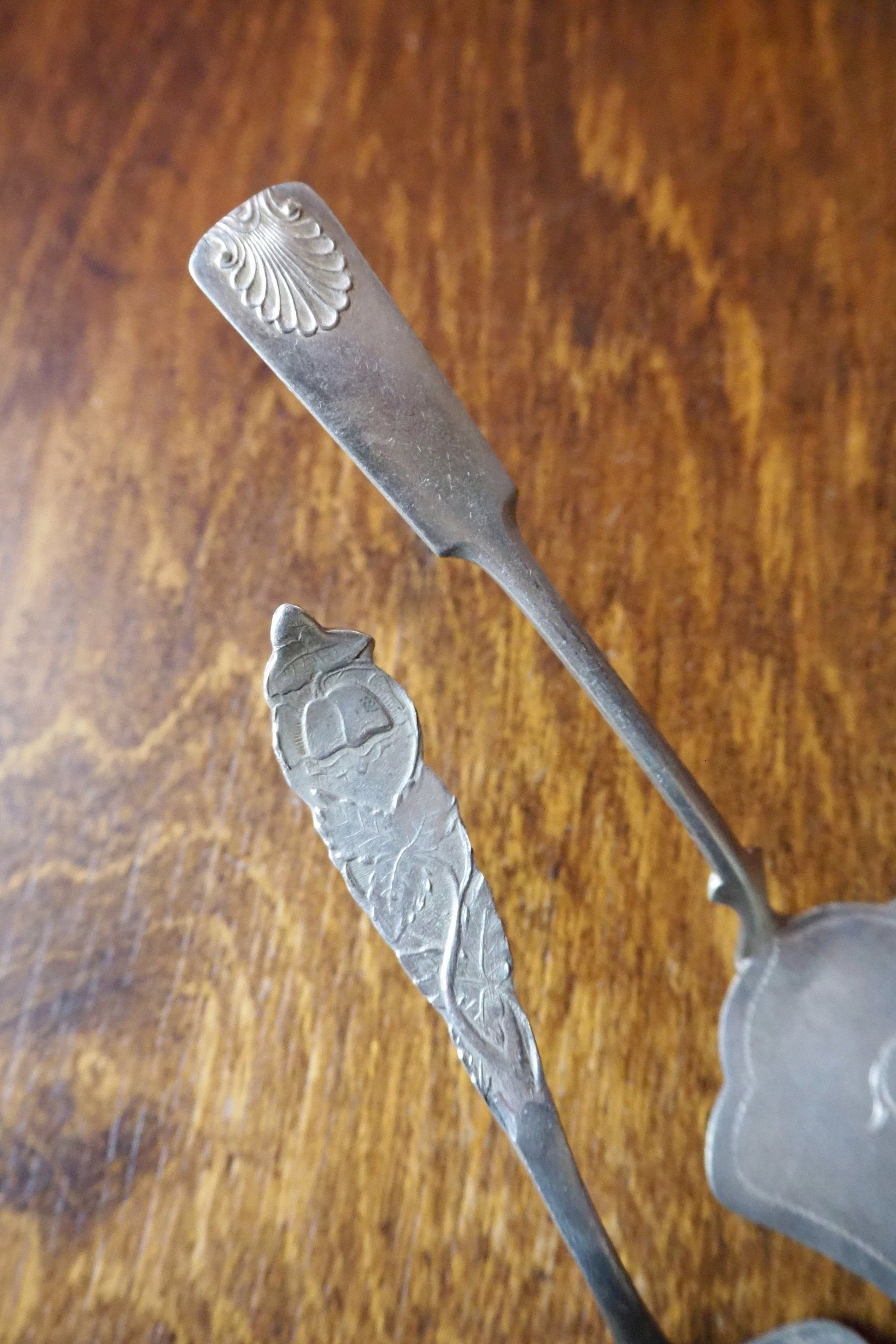 Vintage alpacca silver cake server | Vintage cake server | Alpacca silver cake server | Ornate cake server | Vintage pie server