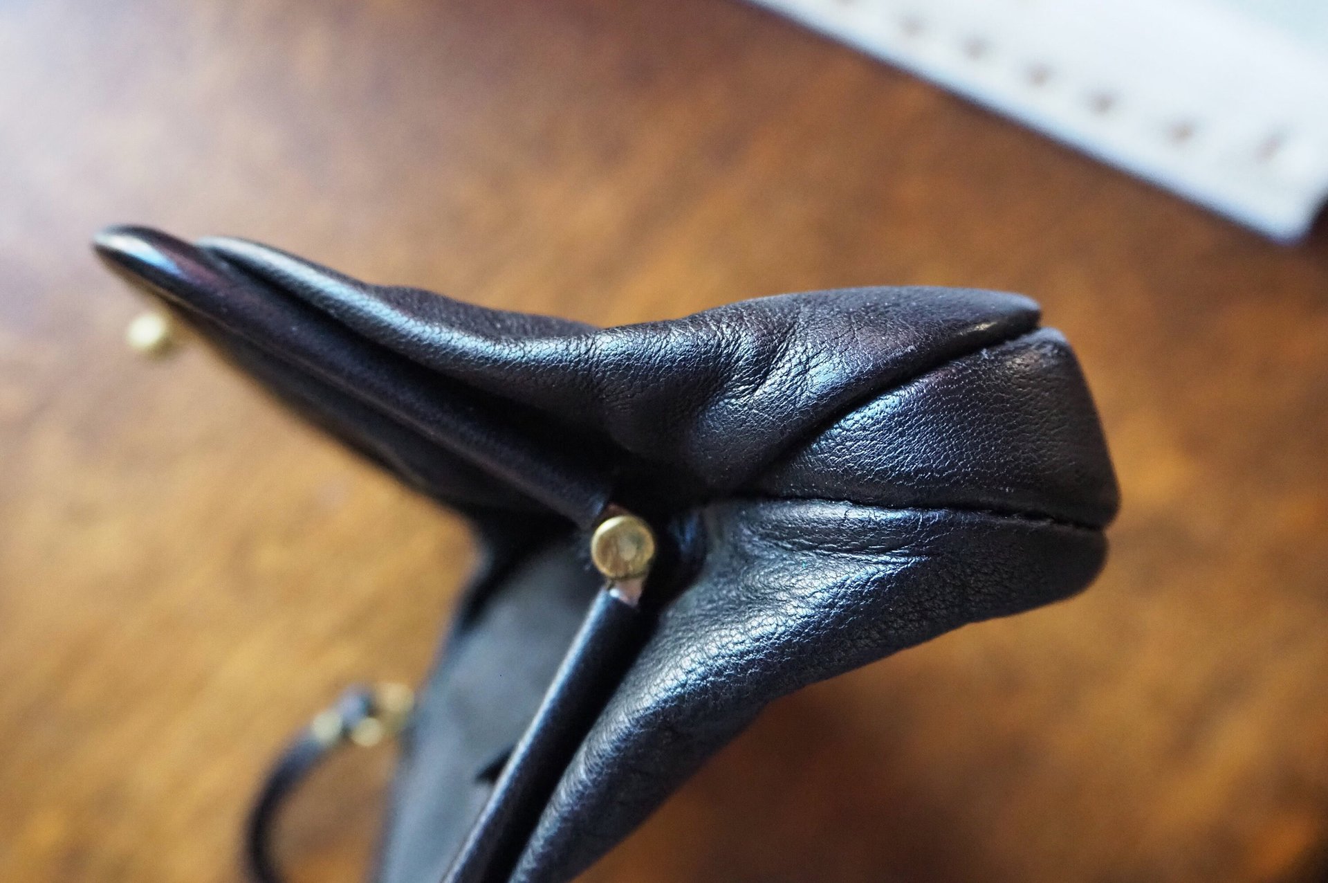 Vintage leather purse bag | Vintage leather bag | Black purse bag | Vintage leather clutch | Vintage purse