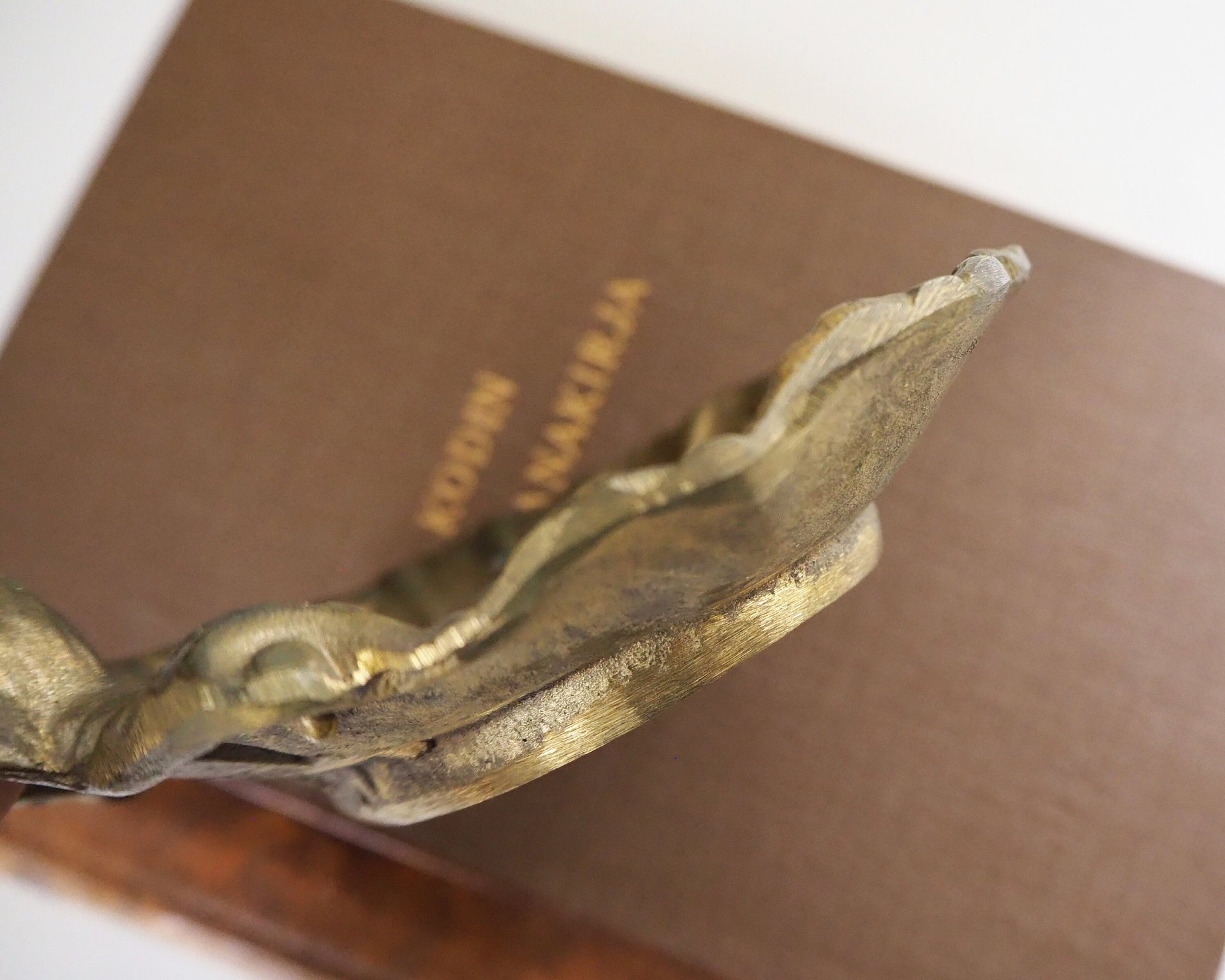 Vintage trinket dish | Vintage brass trinket dish | Vintage soap dish | Vintage angel dish | Vintage jewelry dish