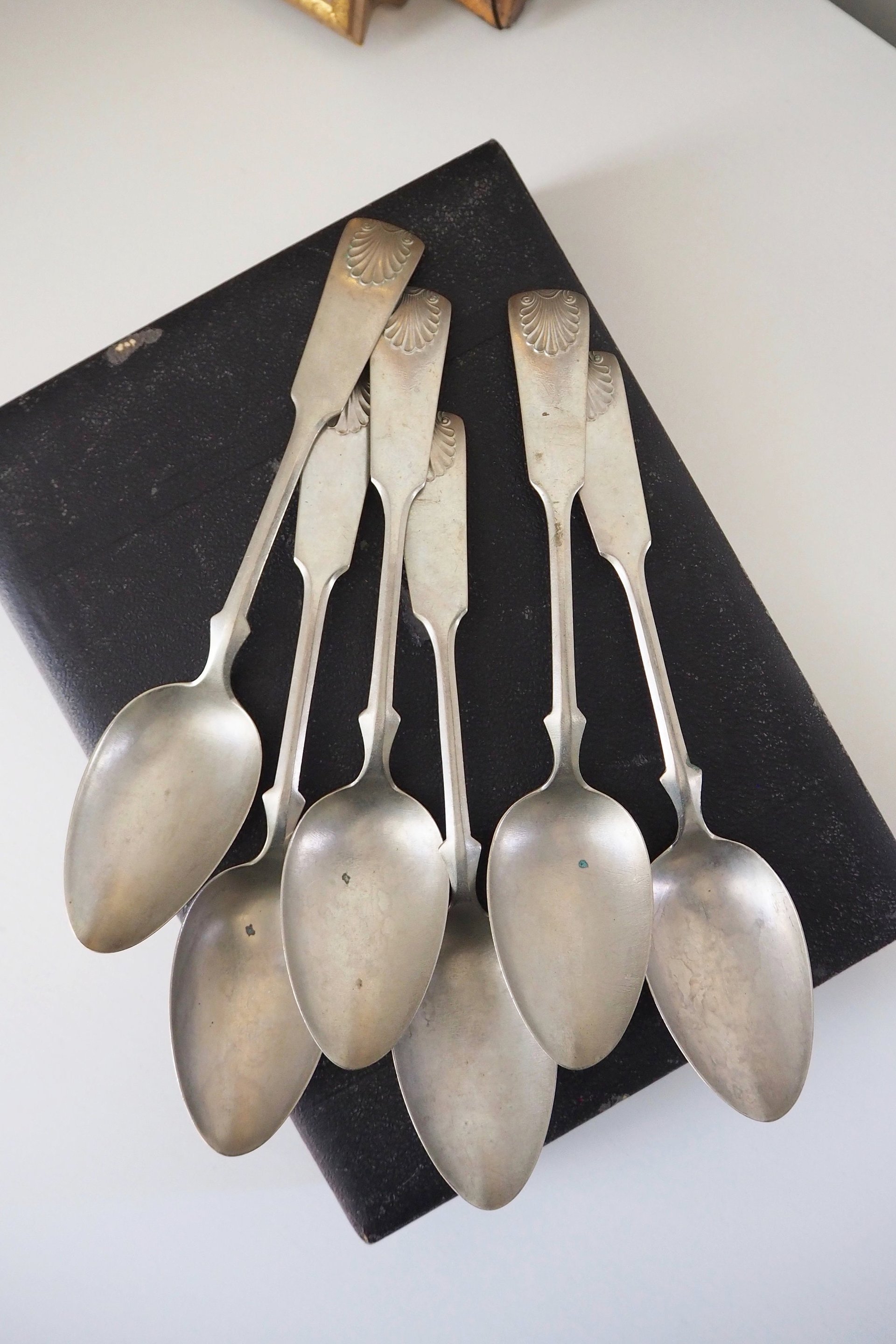 Set of six vintage tablespoons | Large vintage spoons | Musla tablespoons | Vintage alpacca silver tablespoons | Vintage alpacca spoons