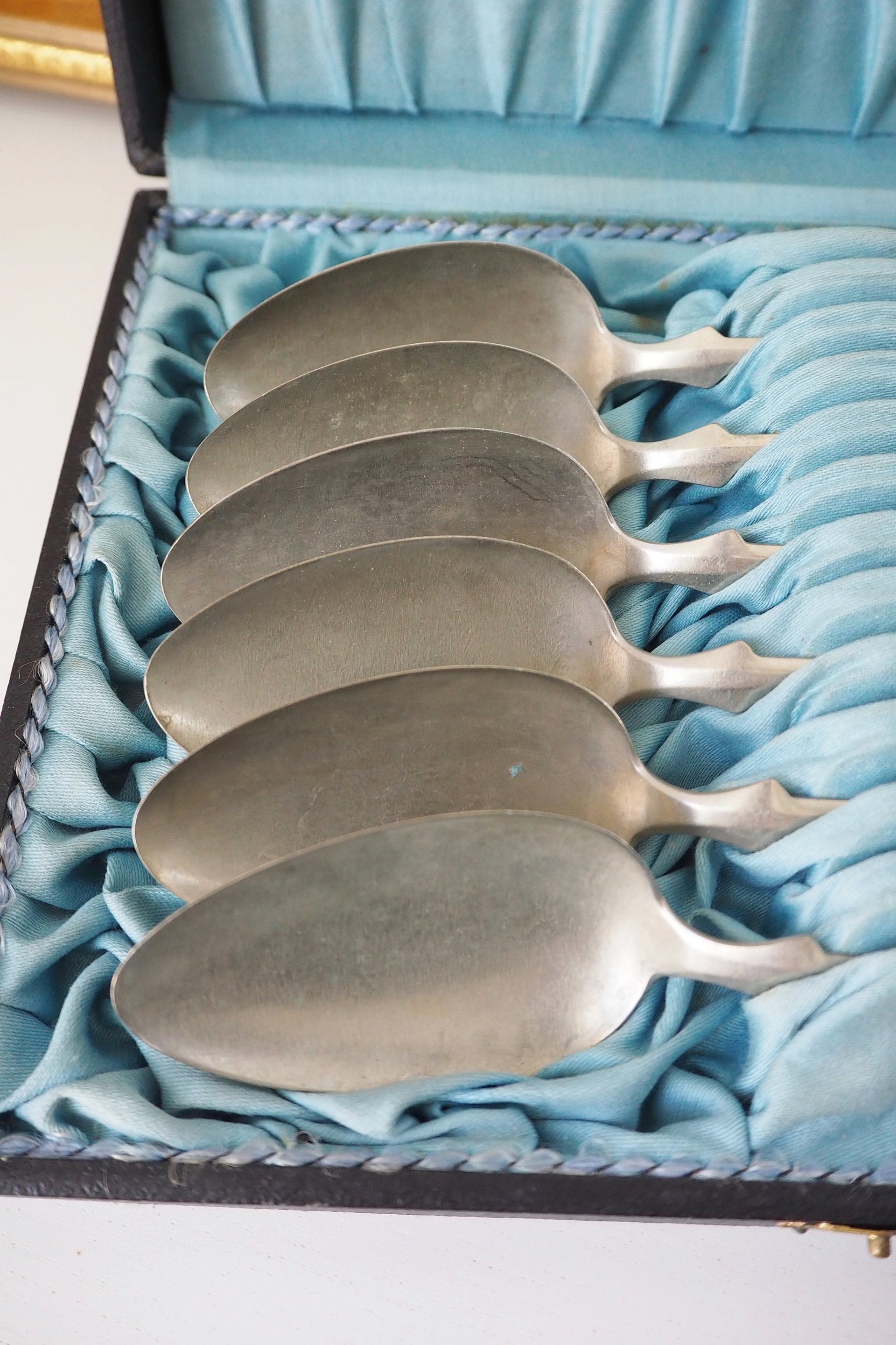 Set of six vintage tablespoons | Large vintage spoons | Musla tablespoons | Vintage alpacca silver tablespoons | Vintage alpacca spoons